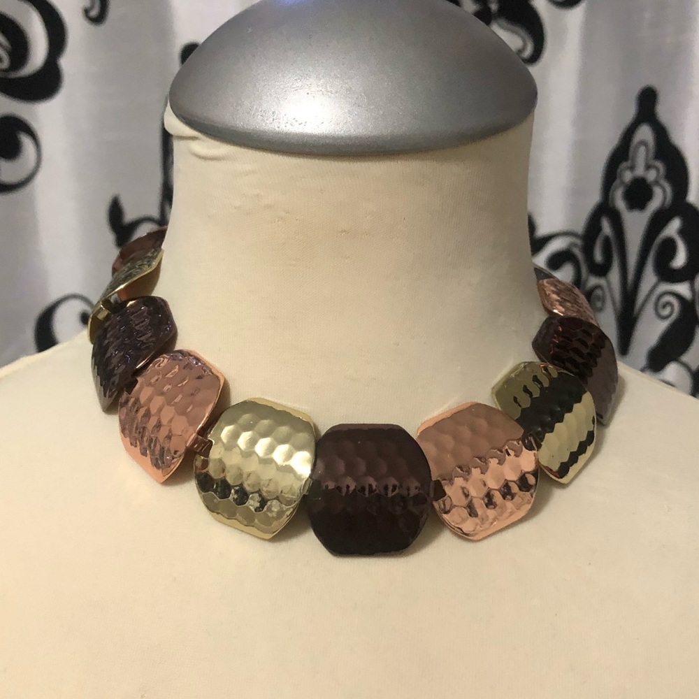 Gold & Bronze Chocker Necklace
